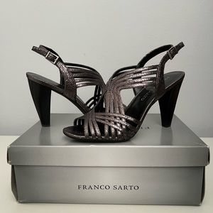 Franco Sarto metallic high heeled sandals